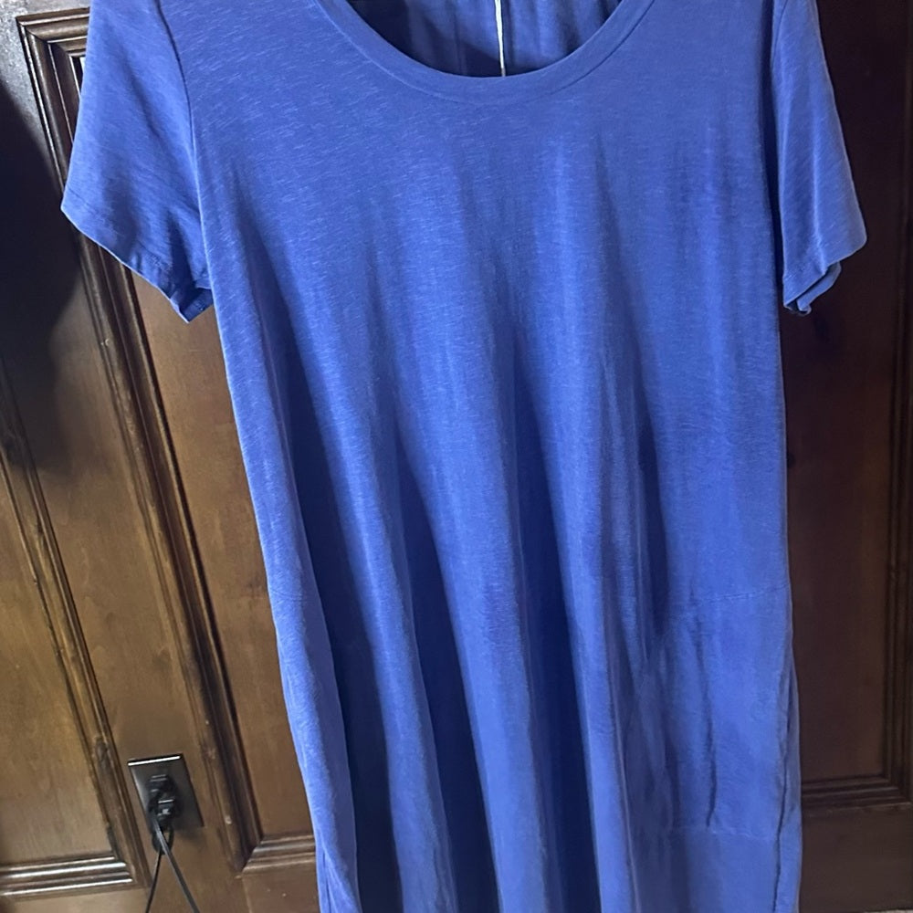 NWT SIZE XL/4 Sundry Blue Sheath Midi Dress with Scoop Neck