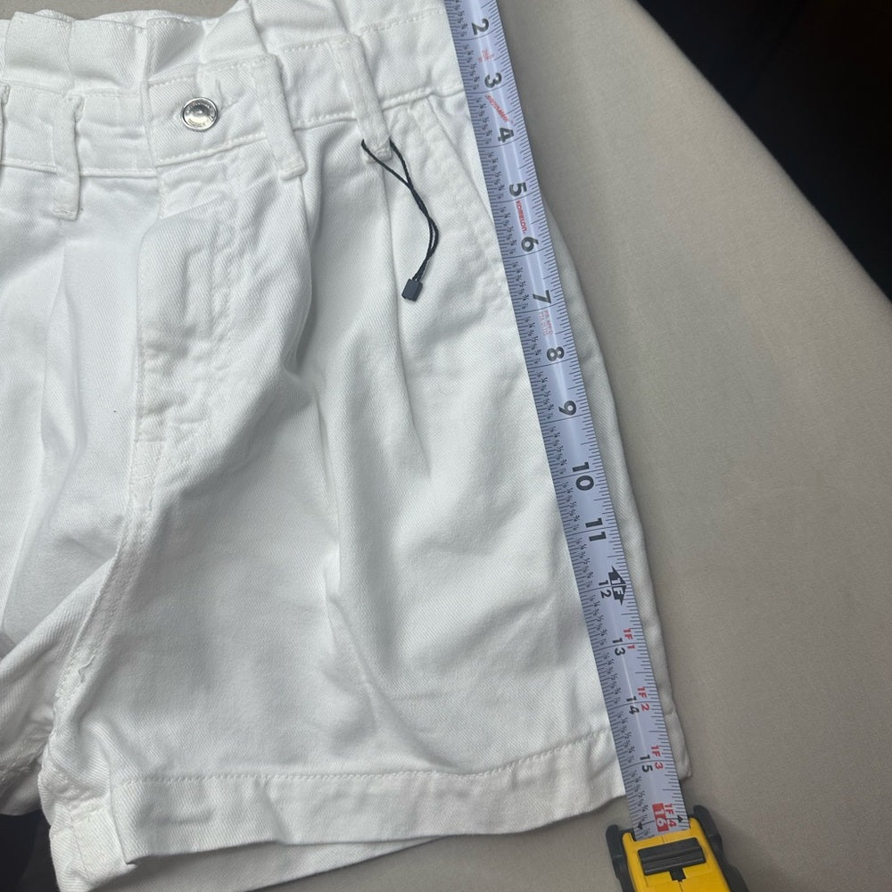 Zara High Waist White Shorts