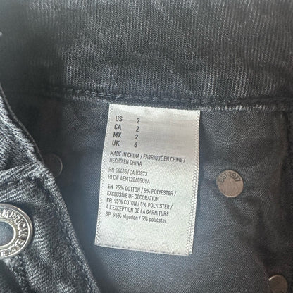 American Eagle Outfitters Black Asymmetrical Mini Skirt