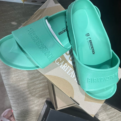 8. Birkenstock Green Slip-On Loafers