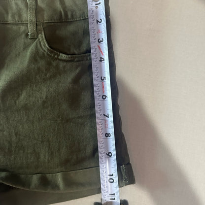 H&M Green Cargo Shorts Relaxed Fit Mid-Thigh