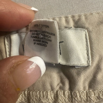 LOFT Tan Cargo Shorts with Rolled Hems