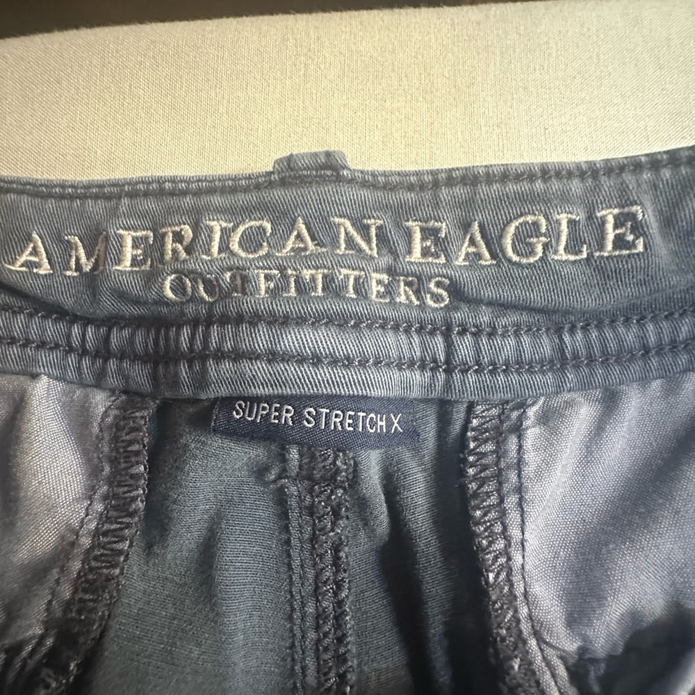 American Eagle Outfitters Gray Bermudas Cotton Blend