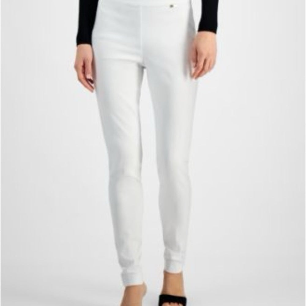 INC International Concepts White Skinny Tapered Pants