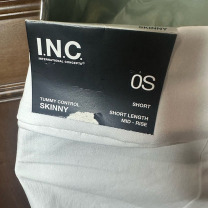 INC International Concepts White Skinny Tapered Pants
