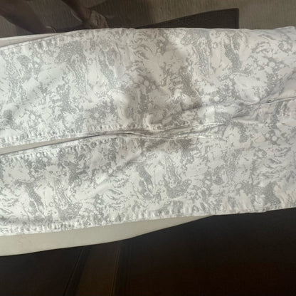 Modern Gray and White Camouflage Capris