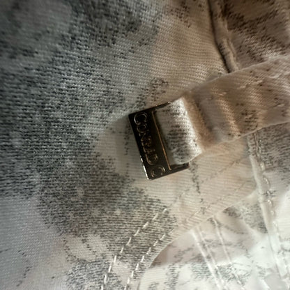 Modern Gray and White Camouflage Capris