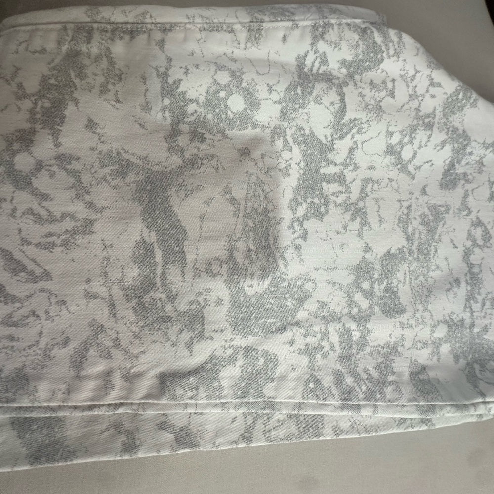 Modern Gray and White Camouflage Capris