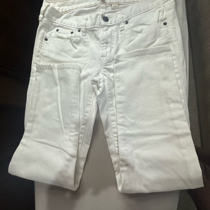 J. Crew White Ankle Cropped Jeans