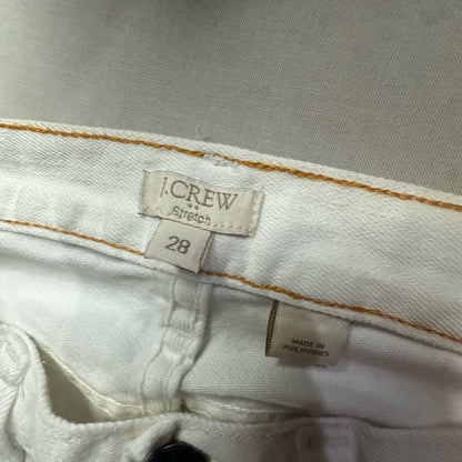 J. Crew White Ankle Cropped Jeans