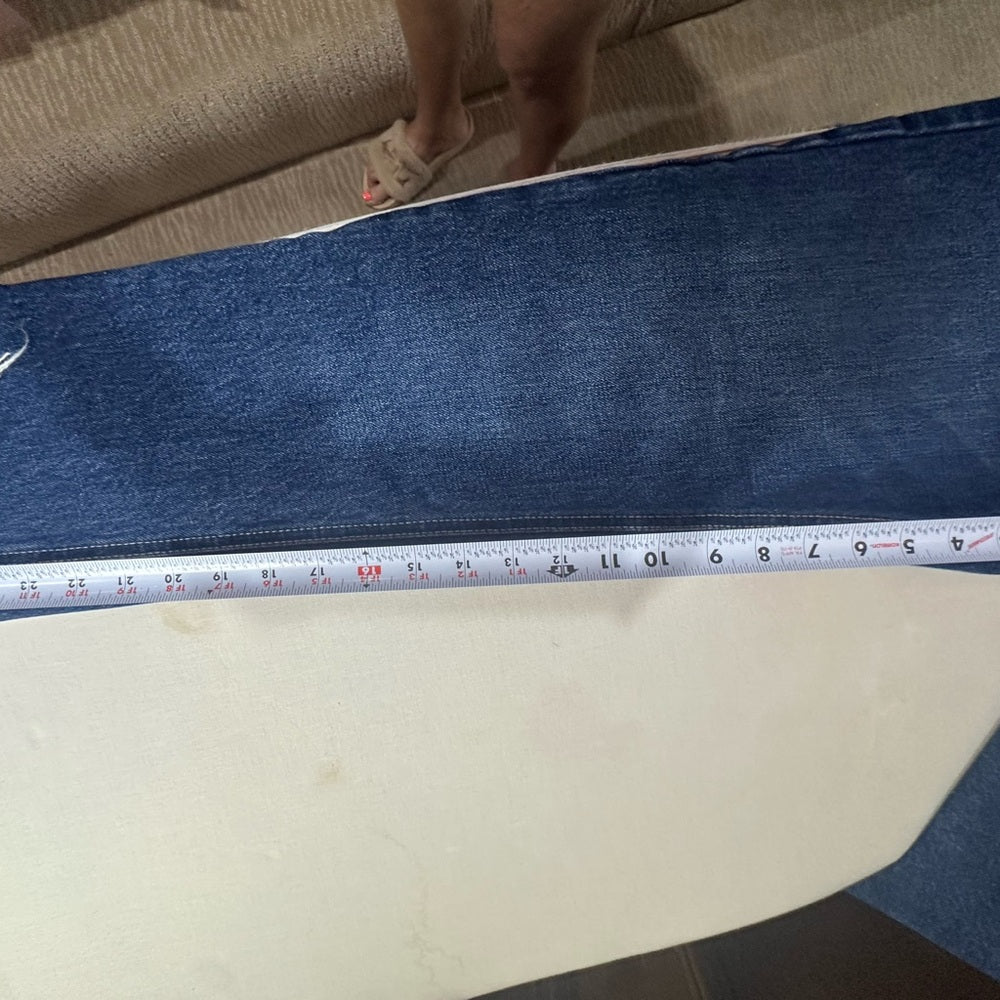 Zara Blue Relaxed Distressed Jeans