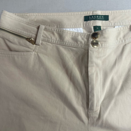 Ralph Lauren White Cropped Ankle Pants