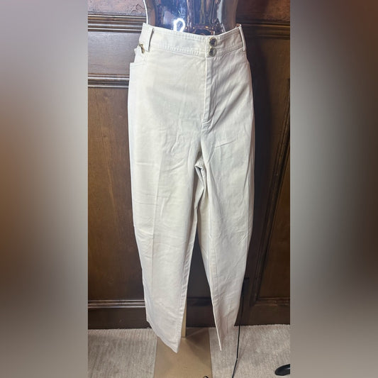 Ralph Lauren White Cropped Ankle Pants
