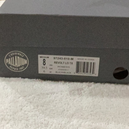 34. NEW SIZE 8 Palladium Black Combat Boots