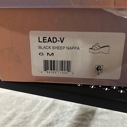 49. NEW SIZE 6 M Black Platform Shoes for Stylish Elevation