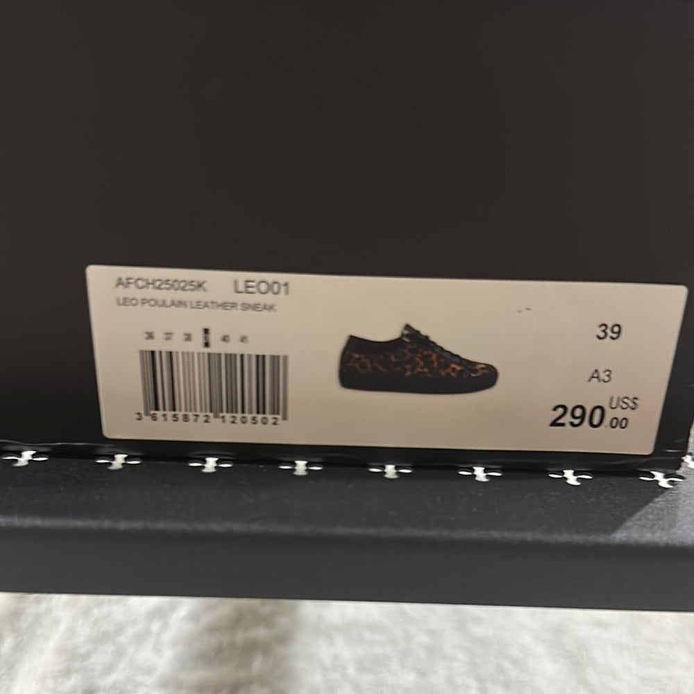 51. NEW SIZE 9-9 1/2The Kooples Leopard Print Sneakers Brown Black