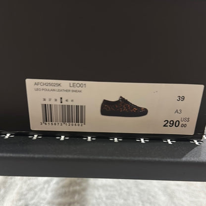 51. NEW SIZE 9-9 1/2The Kooples Leopard Print Sneakers Brown Black