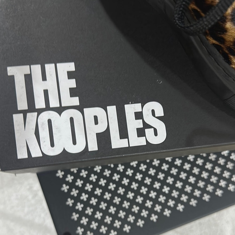 51. NEW SIZE 9-9 1/2The Kooples Leopard Print Sneakers Brown Black