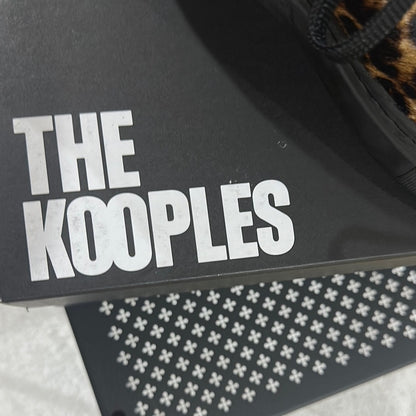 51. NEW SIZE 9-9 1/2The Kooples Leopard Print Sneakers Brown Black