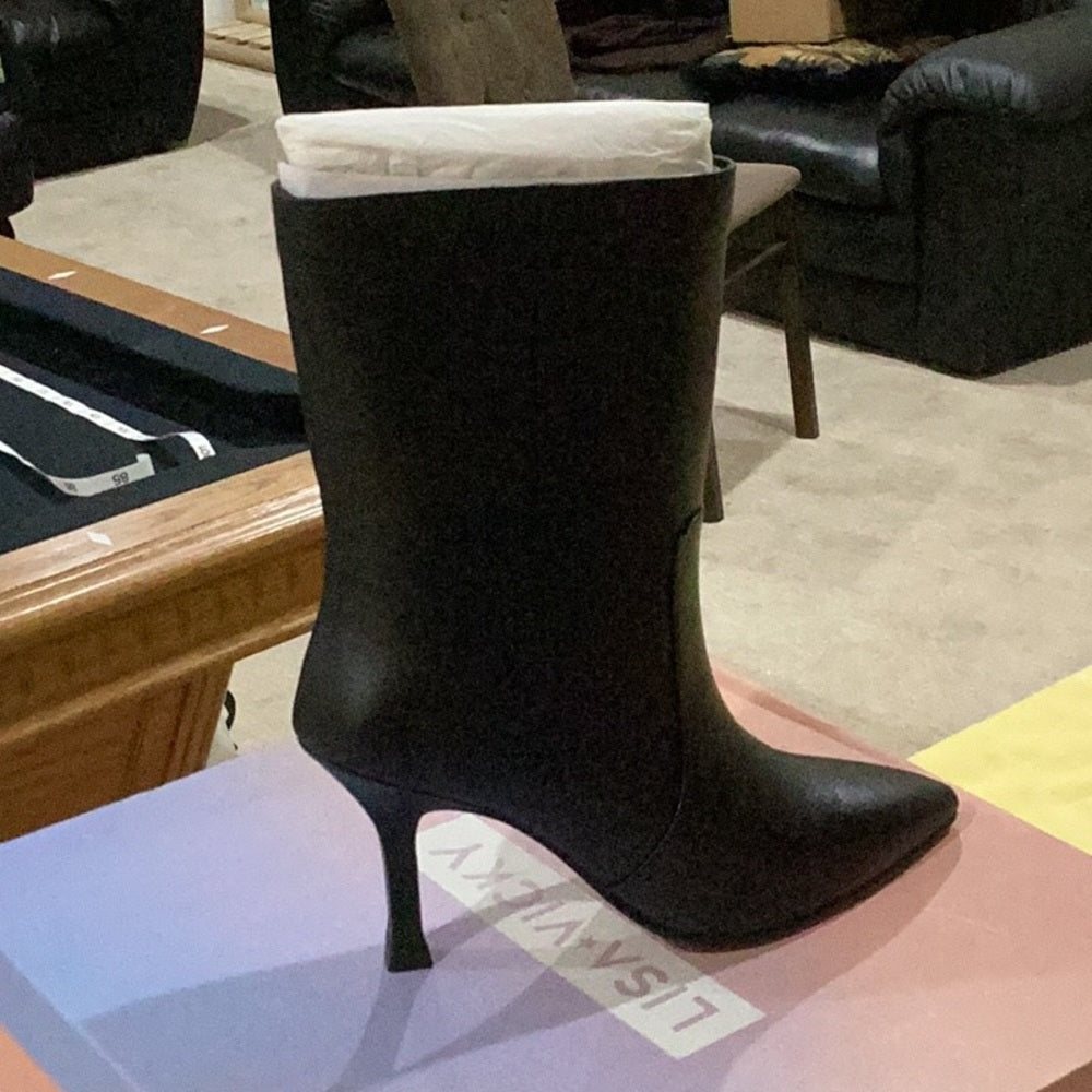 157.158.159.160.58.251.252.257. NEW  Black Heeled Boots, Stiletto Heel