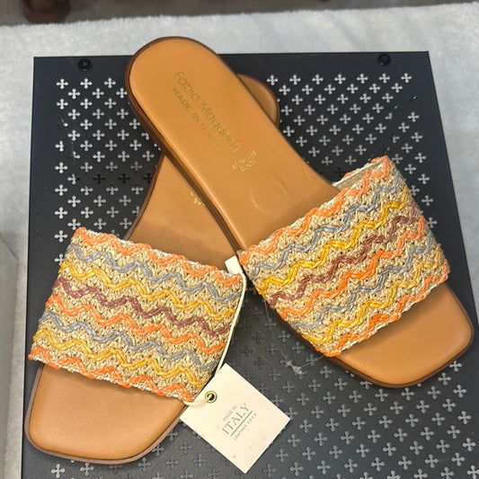 64. NEW SIZE 9 Vibrant Orange and Yellow Bohemian Sandals