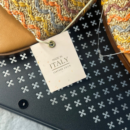 64. NEW SIZE 9 Vibrant Orange and Yellow Bohemian Sandals