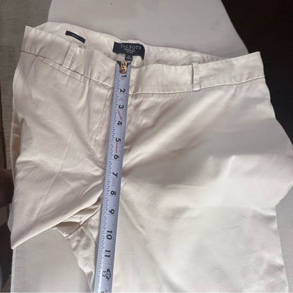 SIZE 12 Talbots Cream Capris