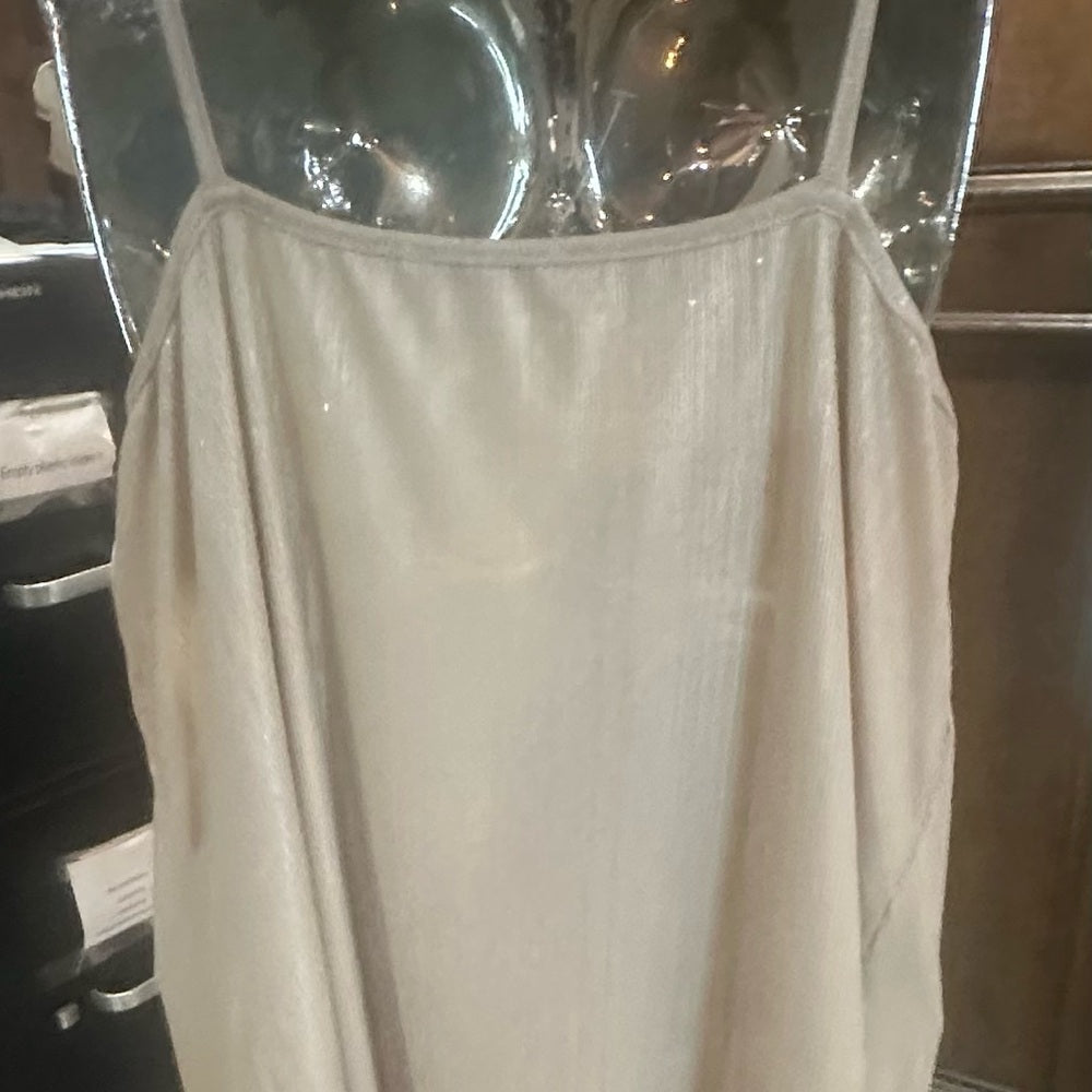 SIZE XL NO NAME SLIP DRESS Elegant Cream Midi Dress