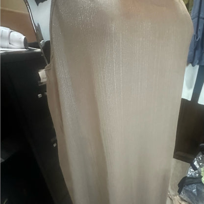 SIZE XL NO NAME SLIP DRESS Elegant Cream Midi Dress
