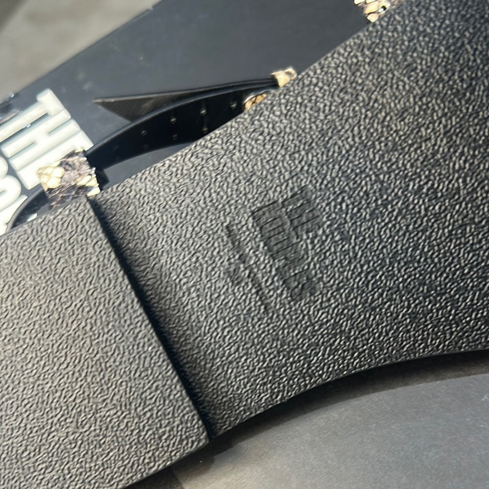 75. NEW SIZE 6-7/36 The Kooples Black and Tan Sandals with Elegant Design