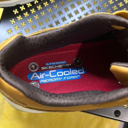 87. NEW SIZE 9.5 Skechers Yellow Combat & Moto Boots