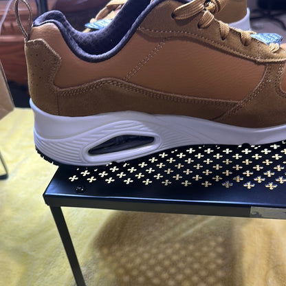 87. NEW SIZE 9.5 Skechers Yellow Combat & Moto Boots