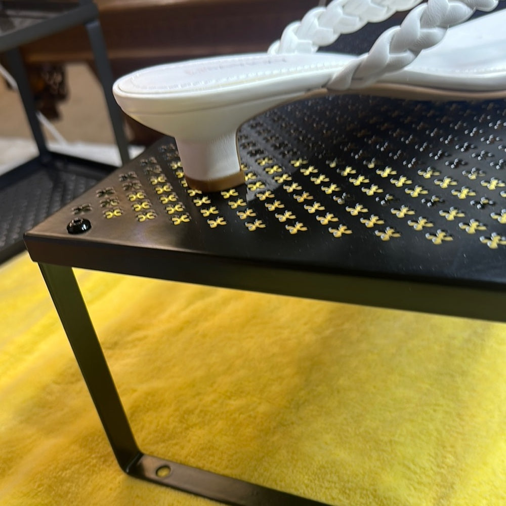 112. NEW SIZE 7.5 White Sandals with Elegant Design and Comfort