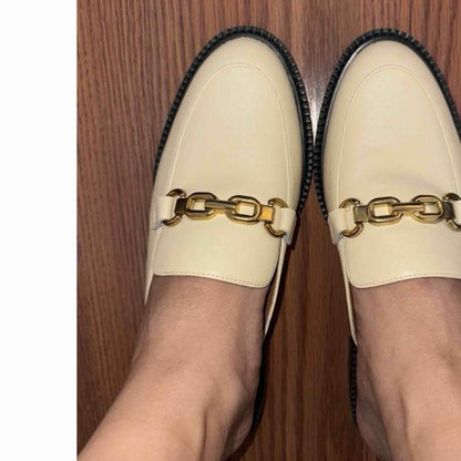 114.115.60.61. New SIZE Various Elegant Cream and Gold Mules.