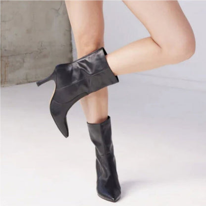 157.158.159.160.58.251.252.257. NEW  Black Heeled Boots, Stiletto Heel