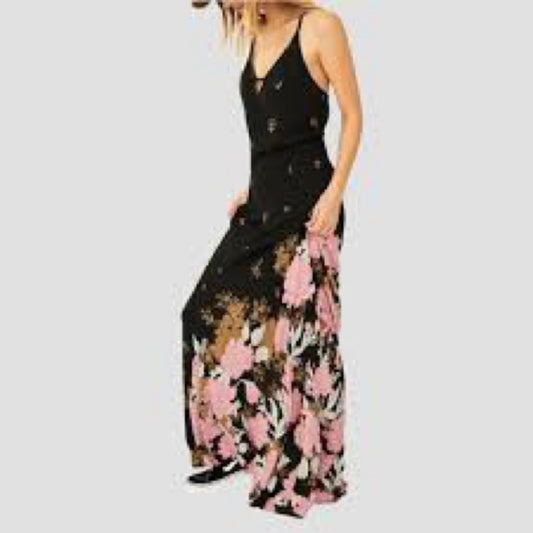 NWOT SIZE M Free People Pink Maxi Sundress Spaghetti Strap