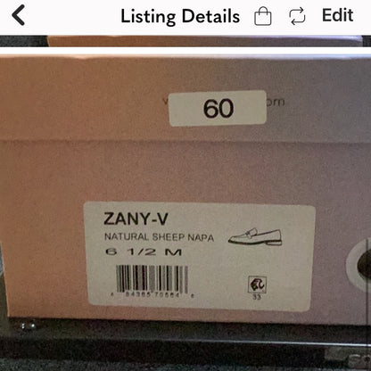 114.115.60.61. New SIZE Various Elegant Cream and Gold Mules.