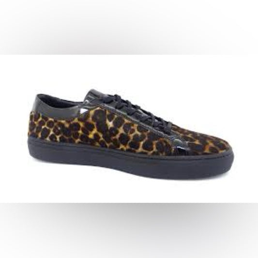 51. NEW SIZE 9-9 1/2The Kooples Leopard Print Sneakers Brown Black