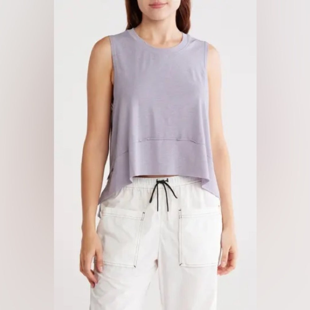 NWT SIZE XL FP Movement by Free People Asymmetrical Purple Sleeveless Tank