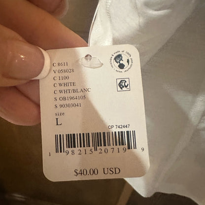 NWT SIZE L FP Movement White Sleeveless Boxy Tank