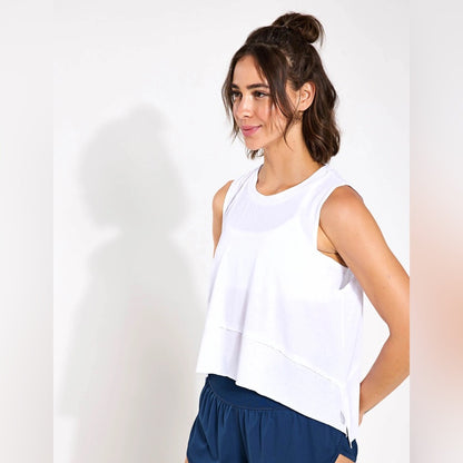 NWT SIZE L FP Movement White Sleeveless Boxy Tank