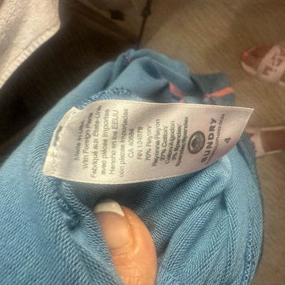 NWT SIZE XL/4 Sundry Blue Sports Romper