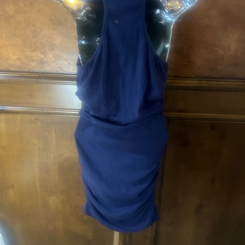 NWT SIZE L/3 Sundry Blue Scoop Neck Bodycon Midi Dress