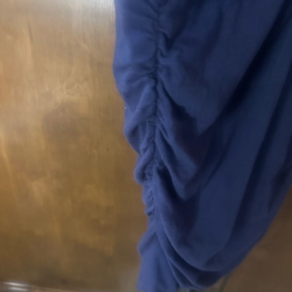 NWT SIZE L/3 Sundry Blue Scoop Neck Bodycon Midi Dress