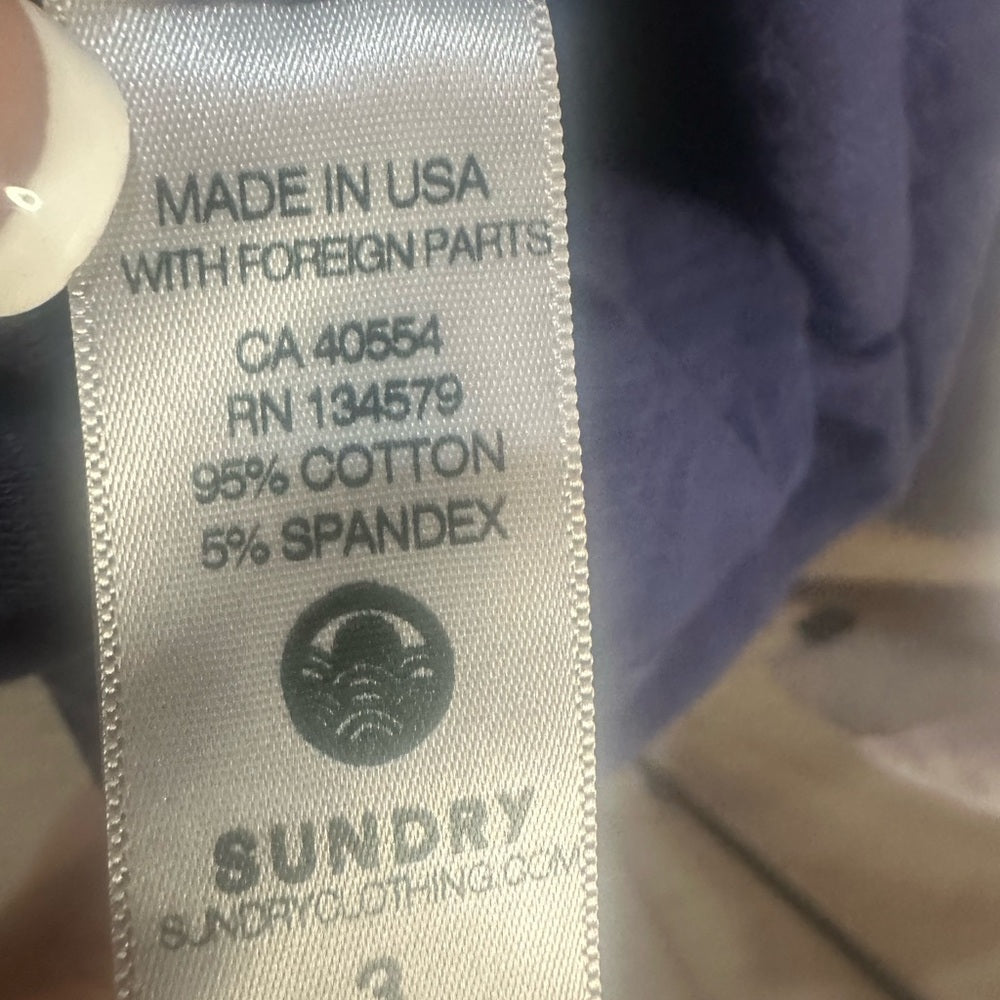 NWT SIZE L/3 Sundry Blue Scoop Neck Bodycon Midi Dress