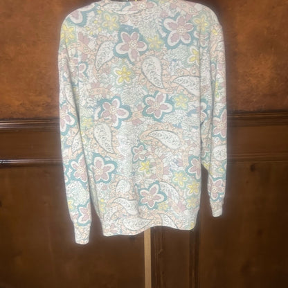 NWT SIZE XL/4 Sundry Pastel Floral Sweatshirt