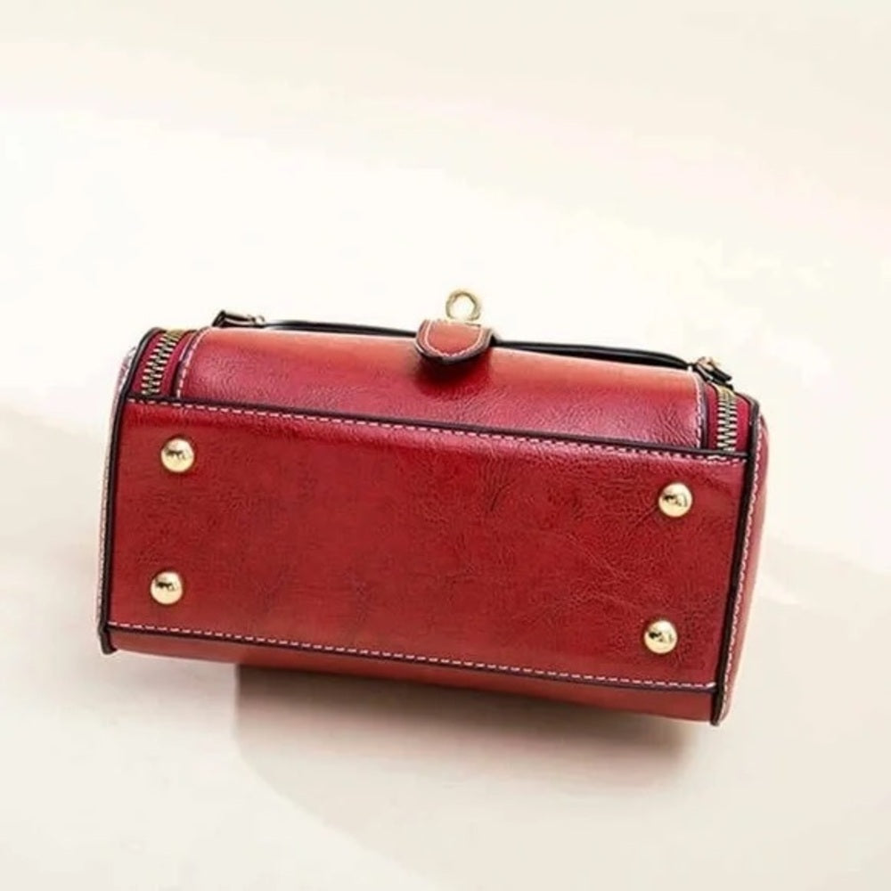NWOT Reborn Red Crossbody Bag with Gold Hardware