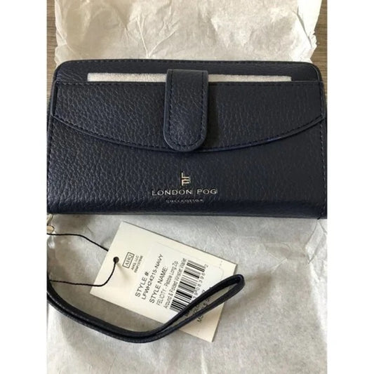 NEW London Fog Blue Wallet with Snap Closure