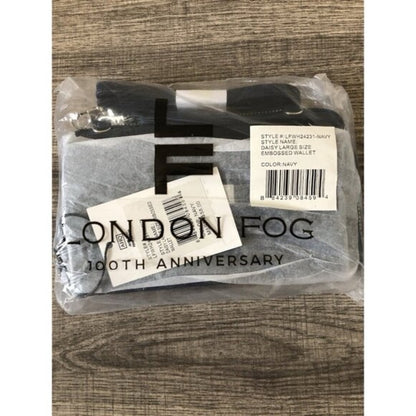 NEW London Fog Blue Crossbody Bag with Elegant Texture