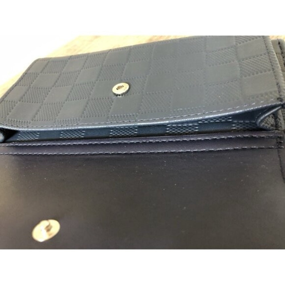 NEW London Fog Blue Crossbody Bag with Elegant Texture